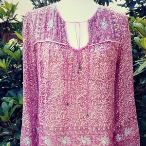 *SOLD* 70s vtg indian cotton floral batik blouse